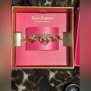 Juicy Couture Gold Heart Charm Bracelet